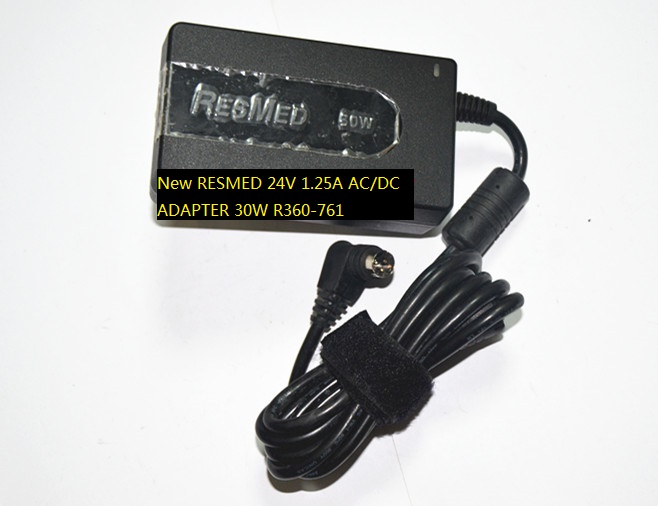 New RESMED 24V 1.25A AC/DC ADAPTER 30W R360-761(WA-30A24UGKN) POWER SUPPLY
